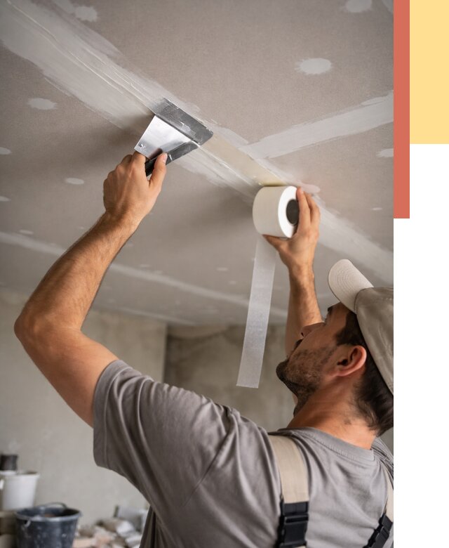 Обработка швов потолка ГКЛ в Карабулаке от 7747 руб. под ключ | ОТДЕЛОЧНИК-Крб