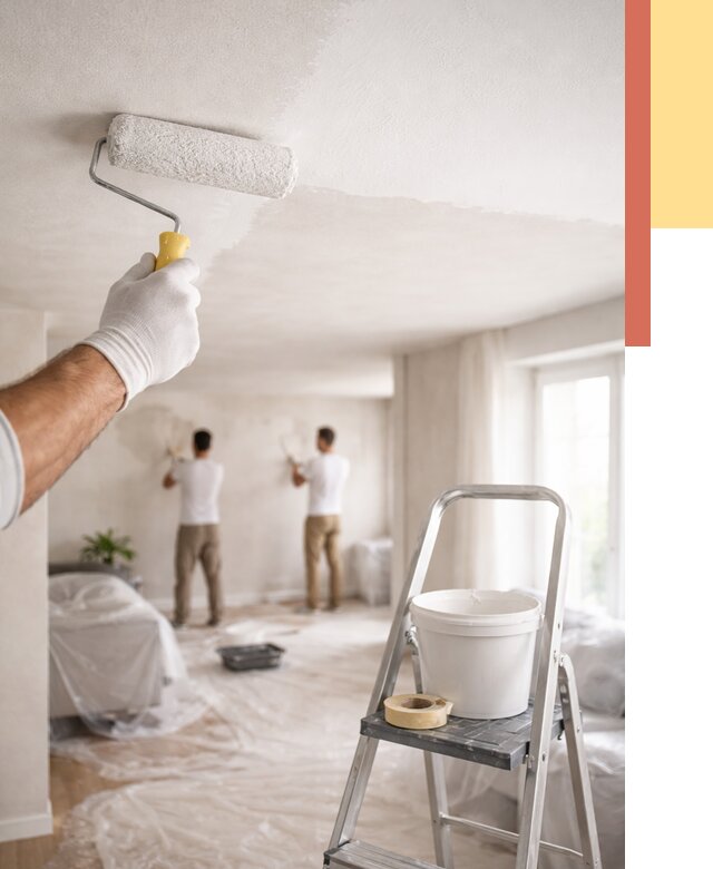 Покраска потолка акриловой краской в Карабулаке от 2582 руб. | ОТДЕЛОЧНИК-Крб