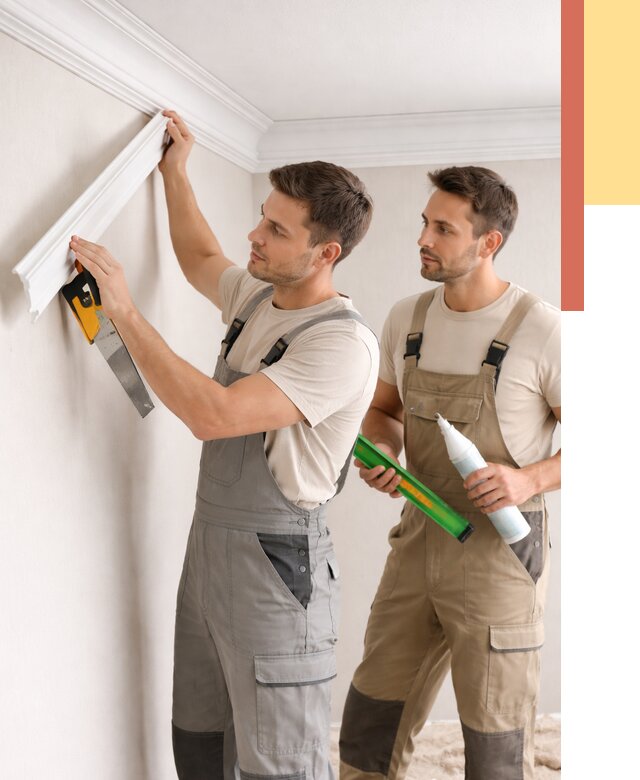Монтаж потолочного плинтуса в Карабулаке от 2376 руб. — быстро и недорого | ОТДЕЛОЧНИК-Крб