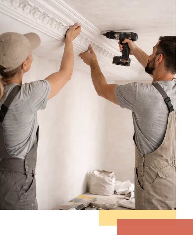 Профессиональный монтаж лепнины на потолок в Карабулаке