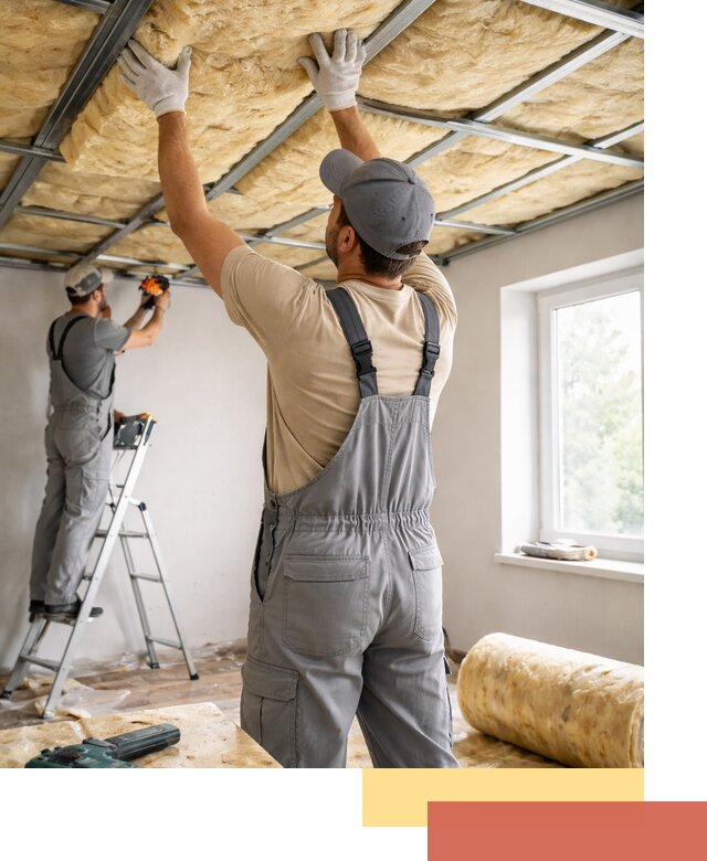 Утепление потолка под ключ в Карабулаке качественно и быстро