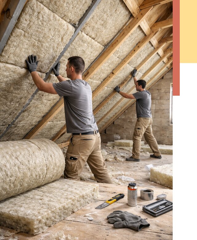 Утепление потолка минватой в Карабулаке от 1498 руб. — быстро и недорого | ОТДЕЛОЧНИК-Крб