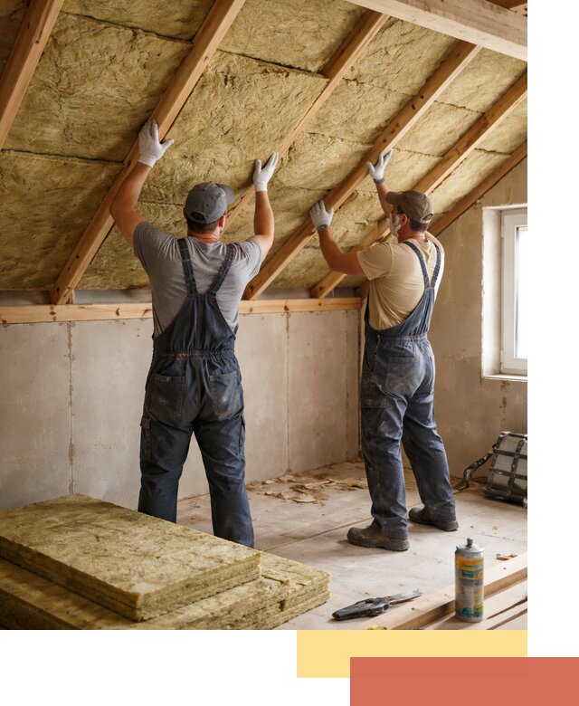 Утепление потолка минеральной ватой в Карабулаке