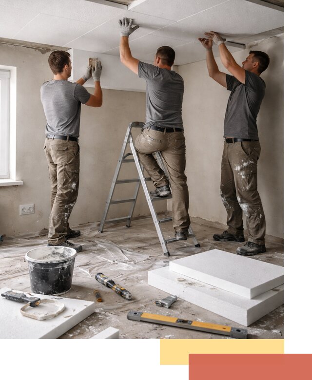 Утепление потолка пенопластом в Карабулаке быстро и качественно