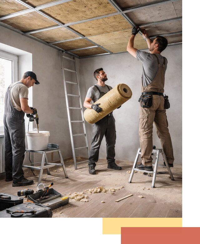 Шумоизоляция потолка в Карабулаке: профессиональный монтаж и отделка