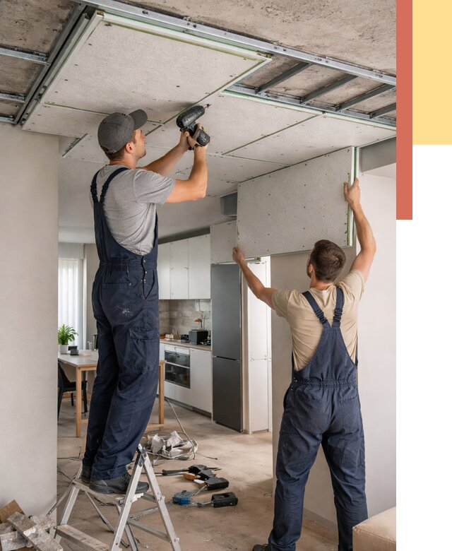 Шумоизоляция потолка панелями зипс в Карабулаке от 1911 руб. под ключ | ОТДЕЛОЧНИК-Крб